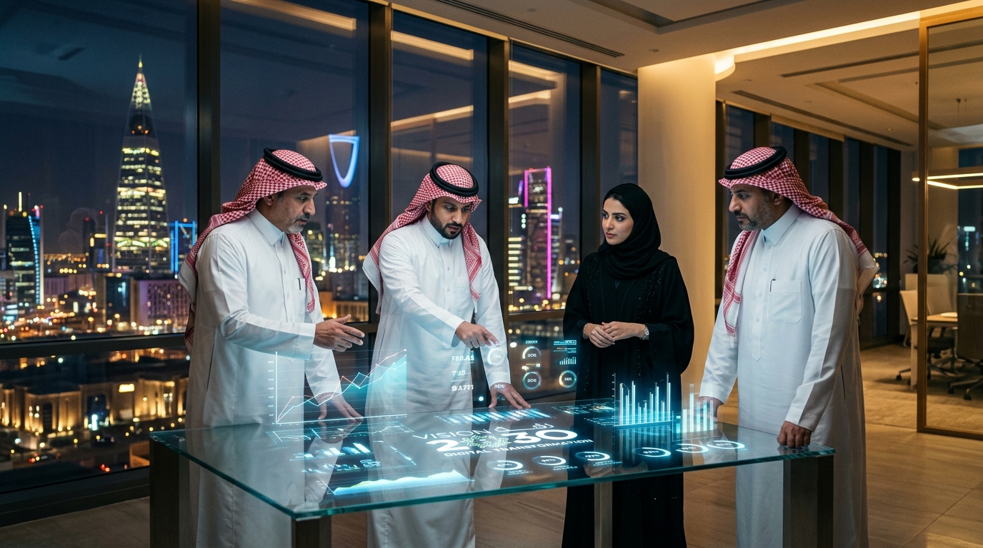 Saudi Tech Executive Boardroom