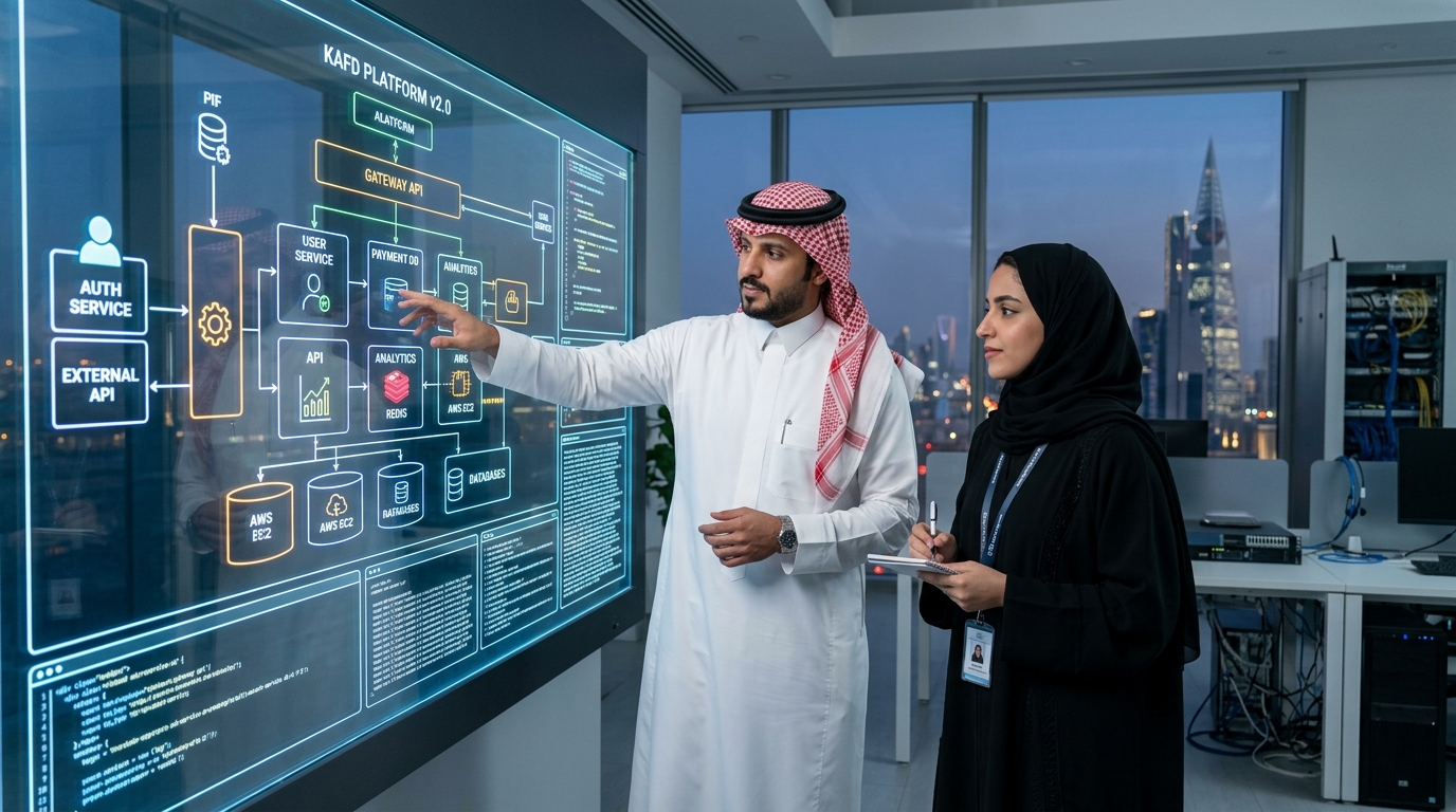Saudi Engineers at KAFD Platform